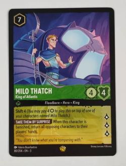 Milo Thatch 80/204 Into the Inklands Disney Lorcana Card NM - Image 1