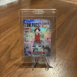 One Piece P-055 Monkey D. Luffy U.S. Voyage College Basketball Promo Card Sealed - Image 3
