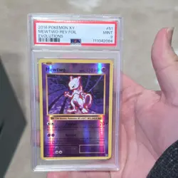 Pokemon Mewtwo 51/108 Evolutions Reverse Holo PSA 9 Rare Card - Image 1