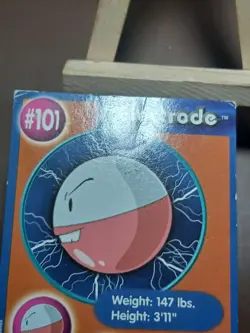 HP/DMG Electrode 101 Pokemon Burger King PokeTrivia Trading Card - Image 4