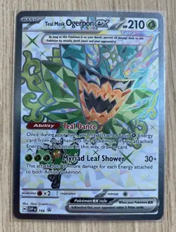 Teal Mask Ogerpon ex SVP166 - Ultra Rare Holo Promo - Pokemon Card - NM - 1¢ sta - Image 1