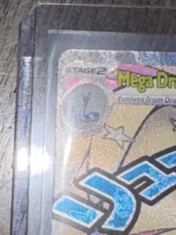 Mega Dragonite EX Full Art Holo Pokemon Card 271/217 ascended heros attack rare. - Image 3