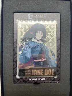 Zenless Zone Zero Jane Doe SILVER Metal Art Card ZZZ Anime Impulse Series 3 - Image 1