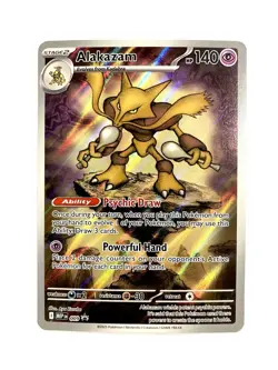 Alakazam MEP 009 Mega Evolution ETB Black Star Promo Pokemon TCG Card NM - Image 1