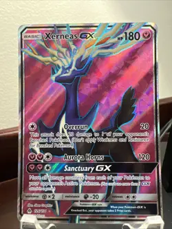 Pokemon Xerneas GX Full Art Ultra Rare Holo 126/131 Sm-Forbidden Light Card - Image 1