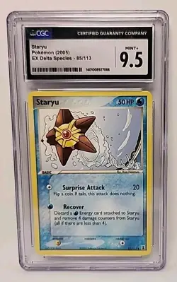 Staryu 85/113 EX Delta Species 2005 Pokemon Card Graded CGC Mint+ 9.5 💎 - Image 1