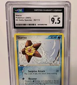 Staryu 85/113 EX Delta Species 2005 Pokemon Card Graded CGC Mint+ 9.5 💎 - Image 2