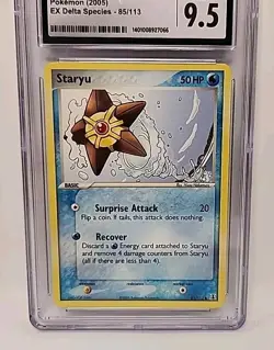 Staryu 85/113 EX Delta Species 2005 Pokemon Card Graded CGC Mint+ 9.5 💎 - Image 3