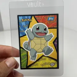 LP Pokemon Topps Trading Cards - Squirtle #S3 Sticker Rare - Image 1