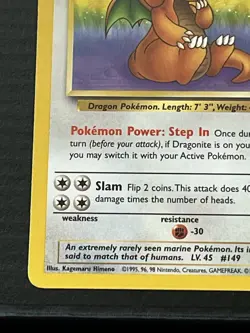 Pokemon TCG Dragonite Fossil 19/62 Non-Holo Unlimited Rare Card - Image 5