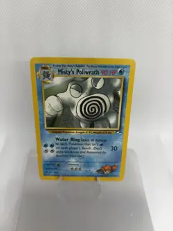 Pokemon TCG Misty's Poliwrath Gym Heroes 31/132 Unlimited Rare Card 2000 WOTC LP - Image 2