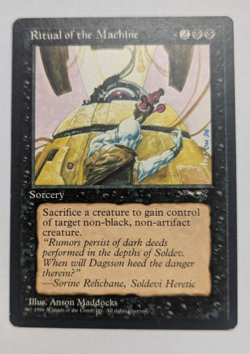 Magic Mtg Alliances Ritual of the Machine lightly played - Image 1