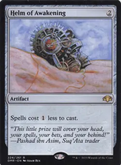Helm of Awakening Dominaria Remastered Rare Regular #224 NM MTG - Image 1