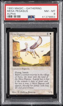 1993 MAGIC: THE GATHERING ALPHA MESA PEGASUS PSA 8 - Image 1