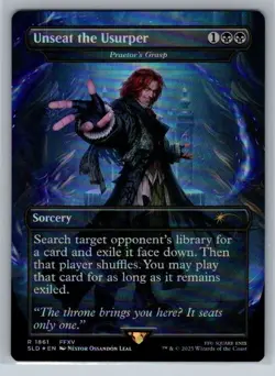 Unseat the Usurper FOIL MTG Final Fantasy Secret Lair Magic The Gathering - Image 1