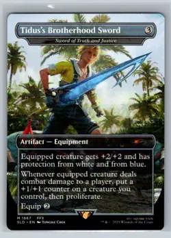 Tidus's Brotherhood NONFOIL Final Fantasy Secret Lair Magic the Gathering MTG - Image 1