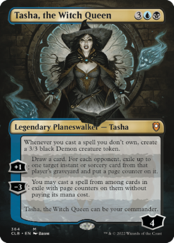 [1x] Tasha, the Witch Queen - Borderless Slight Play, English Commander Legends: - Image 1