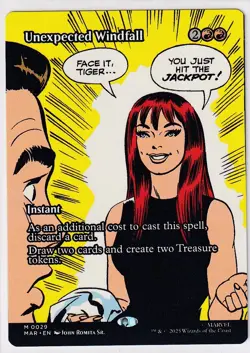 Unexpected Windfall (Borderless) Marvel Universe Eternal-Legal MTG Regular - Image 1