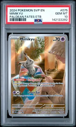 2024 POKEMON SVP EN-SV BLACK STAR PROMO #075 MIMIKYU PSA 10 - Image 1