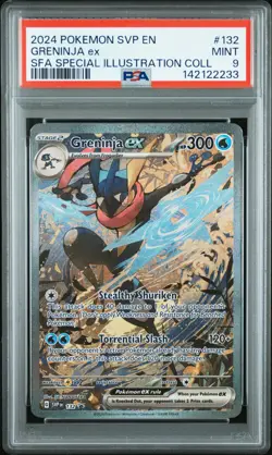 2024 POKEMON SVP PROMO SPECIAL ILLUSTRATION COLLECTION#132 GRENINJA EX PSA 9 - Image 1