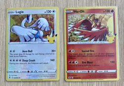 Lugia & Ho-Oh - Rare Holo - Celebrations 25th - Pokemon Card Lot - NM - 1¢ start - Image 1