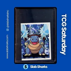 1999 MERLIN POKEMON STICKER #231 BLASTOISE - Image 1