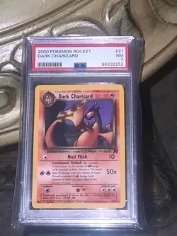 🔥2000 Pokemon TCG Dark Charizard #21 graded PSA Team Rocket RARE WOTC - Image 1