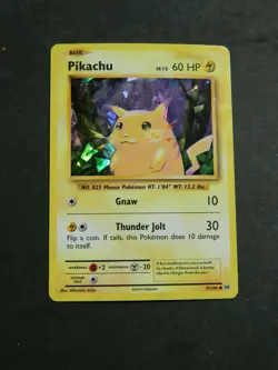 Pokemon PIKACHU 35/108 - EVOLUTIONS SET CRACKED ICE HOLO POKEMON - (NM) - Image 1