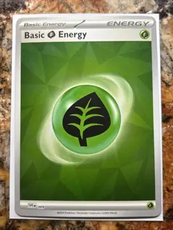 SVE009 Basic Leaf Energy Holo - Prismatic Evolutions Pokemon TCG - Image 1