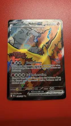 Pokemon TCG Team Rocket's Moltres Ex Stamped #208 Ultra Rare NM-MT Condition - Image 1
