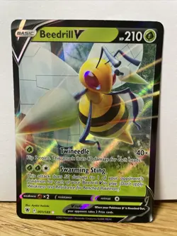 Pokemon TCG Beedrill V Sword & Shield - Astral Radiance 001/189 Holo Ultra Rare - Image 1