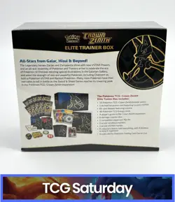 POKEMON TCG CROWN ZENITH ELITE TRAINER BOX ETB SEALED BOX - Image 2