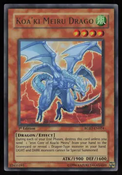 Koa'ki Meiru Drago RGBT-EN024 Ultra Rare Raging Battle 1st Edition Yu-Gi-Oh - Image 1