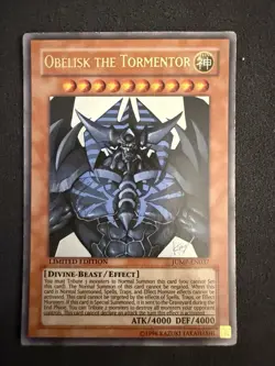 Konami Yu-Gi-Oh! Obelisk the Tormentor JUMP-EN037 Ultra Rare Limited Divine-Bea… - Image 1