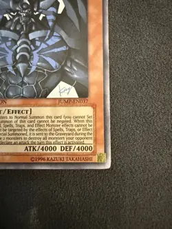 Konami Yu-Gi-Oh! Obelisk the Tormentor JUMP-EN037 Ultra Rare Limited Divine-Bea… - Image 5