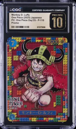 2025 ONE PIECE JPN PC: ONE PIECE DAY '25 - PROMO MONKEY D LUFFY CGC 10 PRISTINE - Image 1