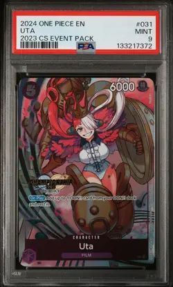 2024 ONE PIECE CHAMPIONSHIP 2023 EVENT PACK #031 UTA PSA 9 - Image 1
