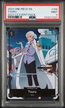 2024 ONE PIECE CHAMPIONSHIP 2023 EVENT PACK #106 TSURU PSA 9 - Image 1