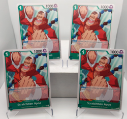 Scratchmen Apoo Playset - EB01-015 x4 - Starter Deck 24 Reprint - One Piece TCG - Image 1