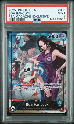 2025 ONE PIECE PROMOS PSA MAGAZINE EXCLUSIVE #038 BOA HANCOCK PSA 9 - Image 1