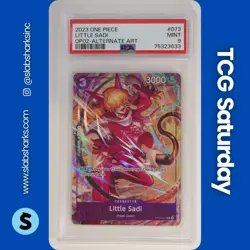 2023 ONE PIECE PARAMOUNT WAR #OP02-073 LITTLE SADI ALTERNATE ART PSA 9 - Image 1