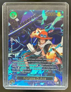 2025 One Piece Carrying on His Will Portgas D Ace Special Alternate Art EB02-028 - Image 1