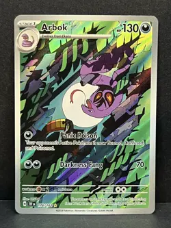 Pokemon Card TCG - Arbok 176/162 - Temporal Forces - Illustration Rare - NM - Image 1