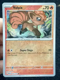 Vulpix 037/165 Reverse Holo- LP-NM - Pokemon TCG Card - Image 1