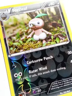 REVERSE HOLO Nuzleaf 72/122 NM - Yuka Morii Clay - XY Breakpoint Pokemon Card - Image 3