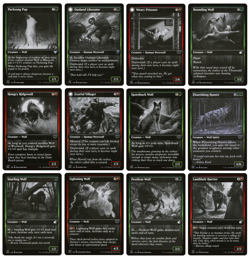 MTG - 12 x Different Wolf / Werewolf Cards - Innistrad: Double Feature - M/NM - Image 1