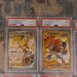 Pokemon PSA Graded Card Lot 12 JTG SVP DRI MEG Ribombee Zoroark Zacian - Image 2