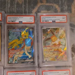 Pokemon PSA Graded Card Lot 12 JTG SVP DRI MEG Ribombee Zoroark Zacian - Image 3