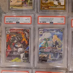 Pokemon PSA Graded Card Lot 12 JTG SVP DRI MEG Ribombee Zoroark Zacian - Image 5