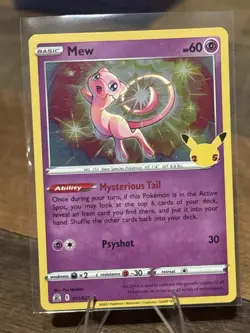 Mew Holo 011/025 Celebrations 25th Anniversary NM/Mint Pokemon Card - Image 2